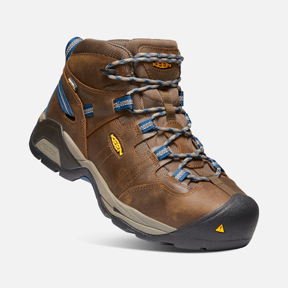 Keen Trekking Bot Erkek Kahverengi - Detroit Xt Waterproof (Steel Toe) - Türkiye JWFO05367